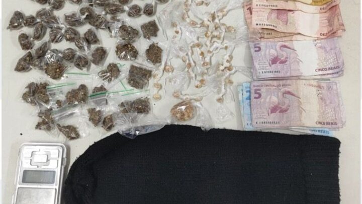 Menores são apreendidos com drogas