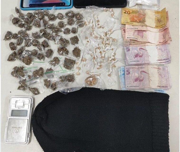 Menores são apreendidos com drogas