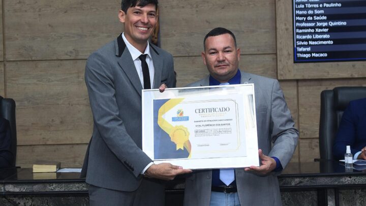 Cabo Cardoso apresenta Moção de Aplausos ao Secretário Vital Florêncio por serviços prestados em Caruaru