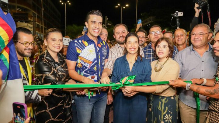 Rodrigo Pinheiro recebe a governadora Raquel Lyra e comitiva na abertura oficial do São João de Caruaru na cidade