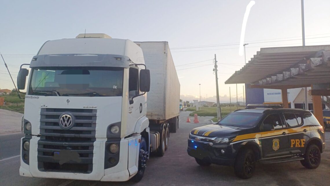 Suspeito de furtar carga avaliada em meio milhão de reais é detido pela PRF Suspeito de furtar carga avaliada em meio milhão de reais é detido pela PRF