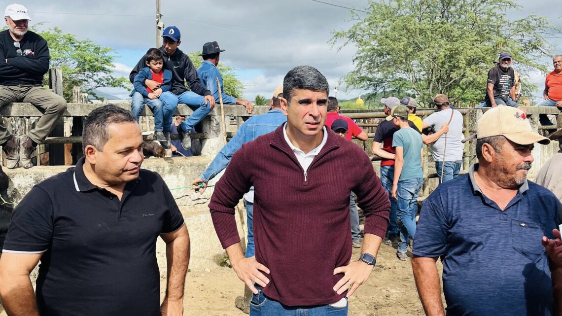 Vereadores Delegado Lessa e Gil Bobinho visitam Feira de Gado de Caruaru e ouvem queixas de comerciantes e criadores