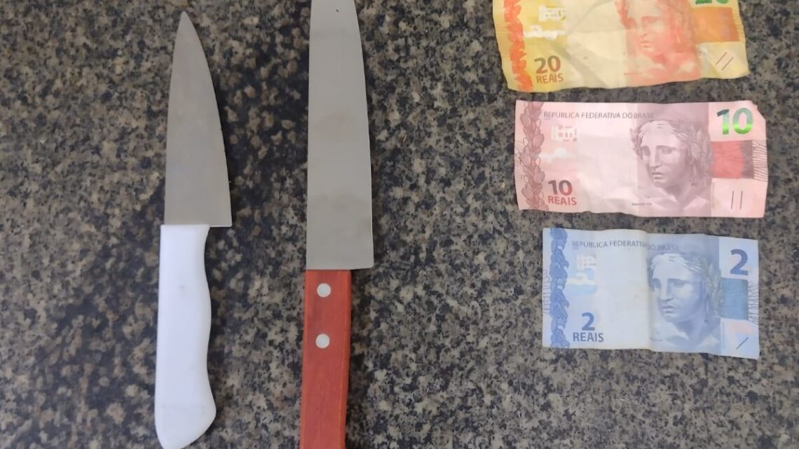 PM prende dois suspeitos após assalto com faca