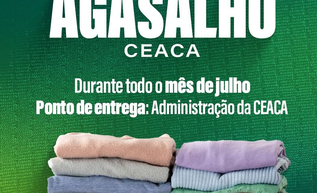 Campanha do Agasalho da Ceaca está arrecadando roupas e cobertores Campanha do Agasalho da Ceaca está arrecadando roupas e cobertores