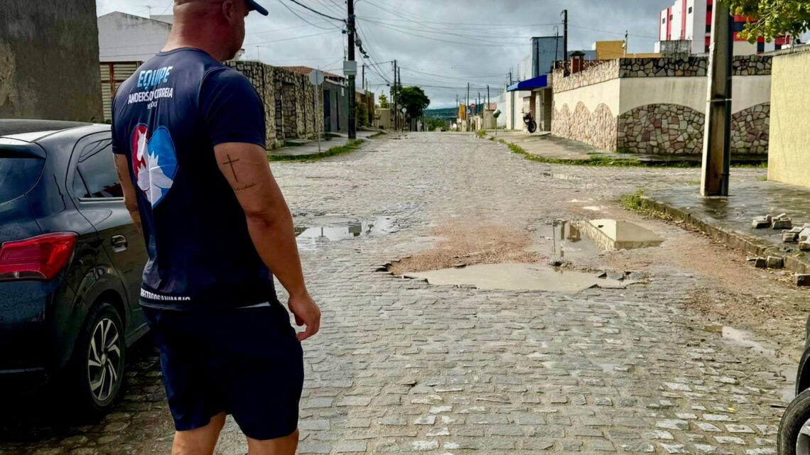 Anderson Correia solicita ações de requalificação de ruas e segurança para bairros de Caruaru