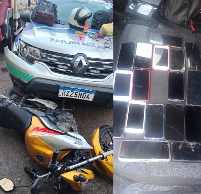 Polícia frustra série de assaltos e recupera moto roubada