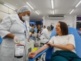 Governadora Raquel Lyra doa sangue e reforça investimento de R$ 8 milhões em reformas para o Hemope
