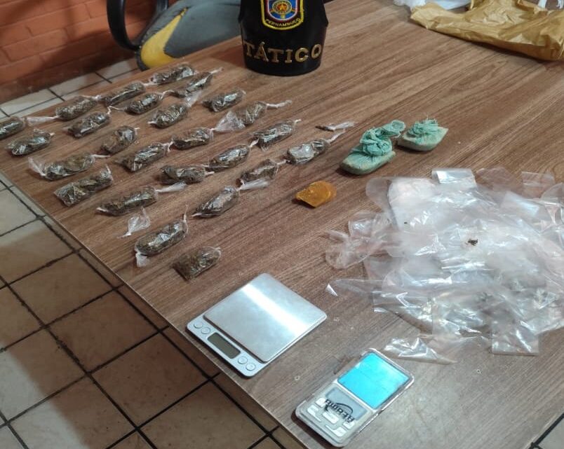 PM localiza suspeito e apreende drogas em Agrestina