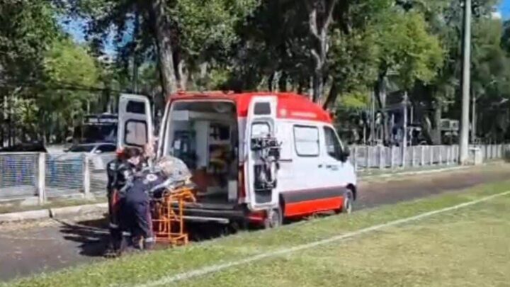 Motociclista sofre traumatismo craniano e é transportado de helicóptero