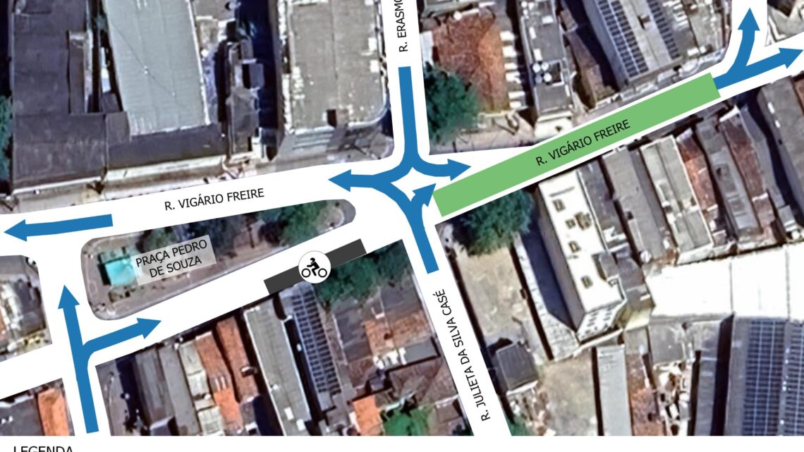 Mudanças na Rua Vigário Freire no centro de Caruaru