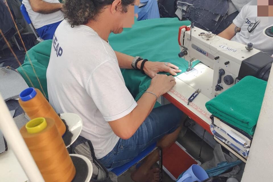 Cooperação técnica para produção de enxoval hospitalar na Penitenciária de Caruaru
