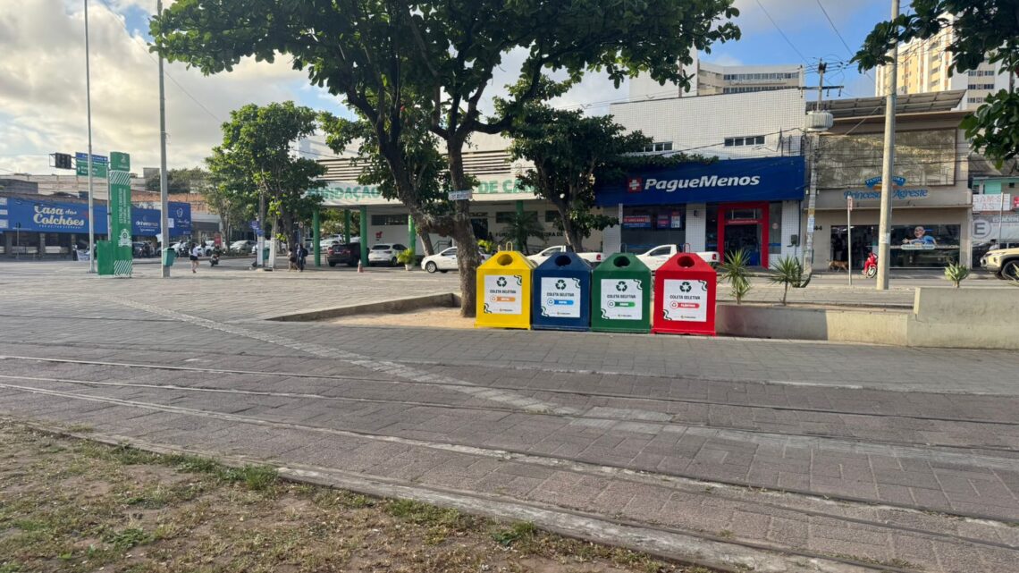 Caruaru ganha dois novos pontos de coleta seletiva no Centro