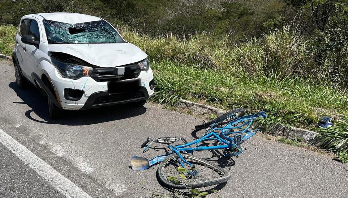 Ciclista morre atropelado ao tentar atravessar rodovia