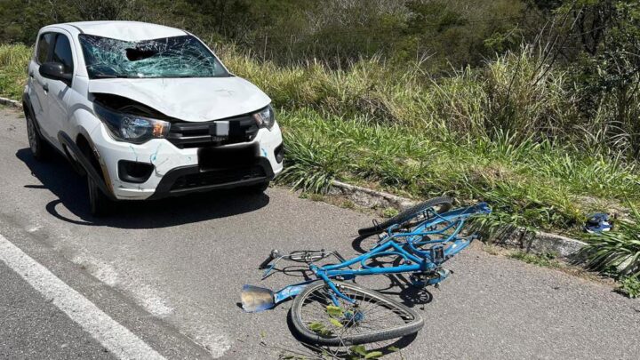 Ciclista morre atropelado ao tentar atravessar rodovia