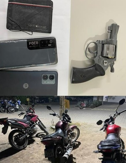 PM prende dupla, apreende arma e recupera veículos roubados em Caruaru