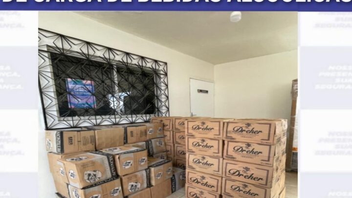 Carga de bebidas alcoólicas é apreendida
