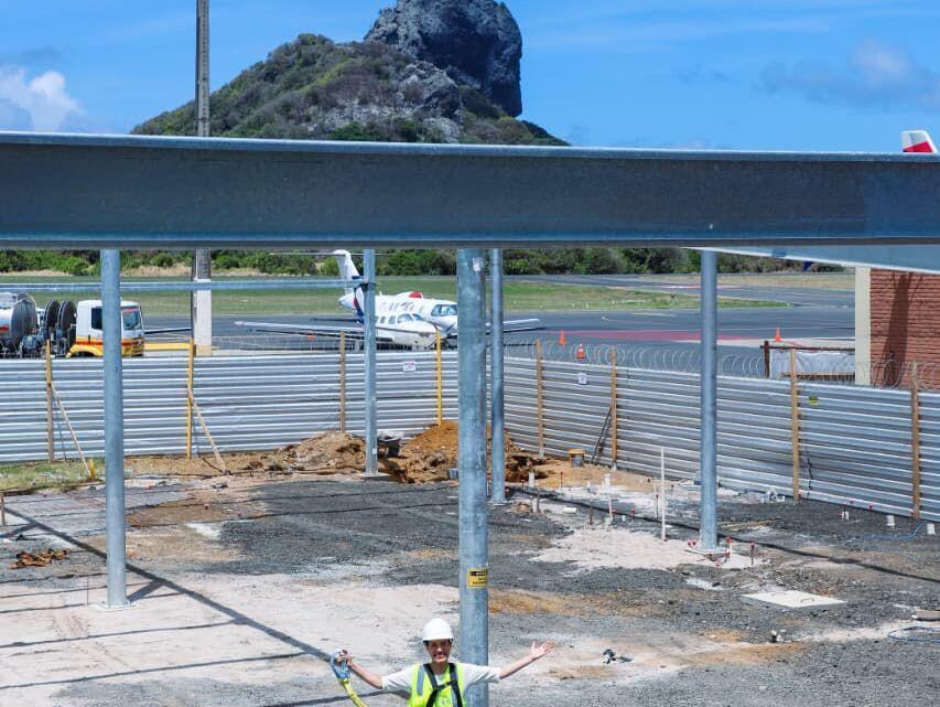 Governadora Raquel Lyra antecipa para maio a entrega do novo terminal de passageiros do aeroporto de Fernando de Noronha