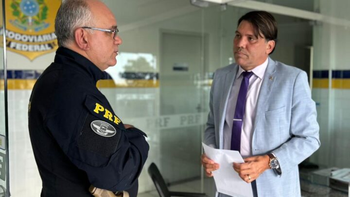 Vereador Júnior Letal solicita reforço da PRF para melhorar o trânsito no viaduto Cidade Alta–Petrópolis