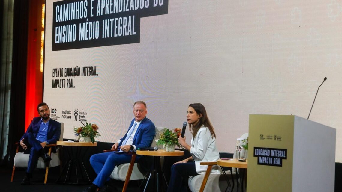 Em São Paulo, governadora Raquel Lyra destaca avanços de Pernambuco durante encontro sobre educação integral
