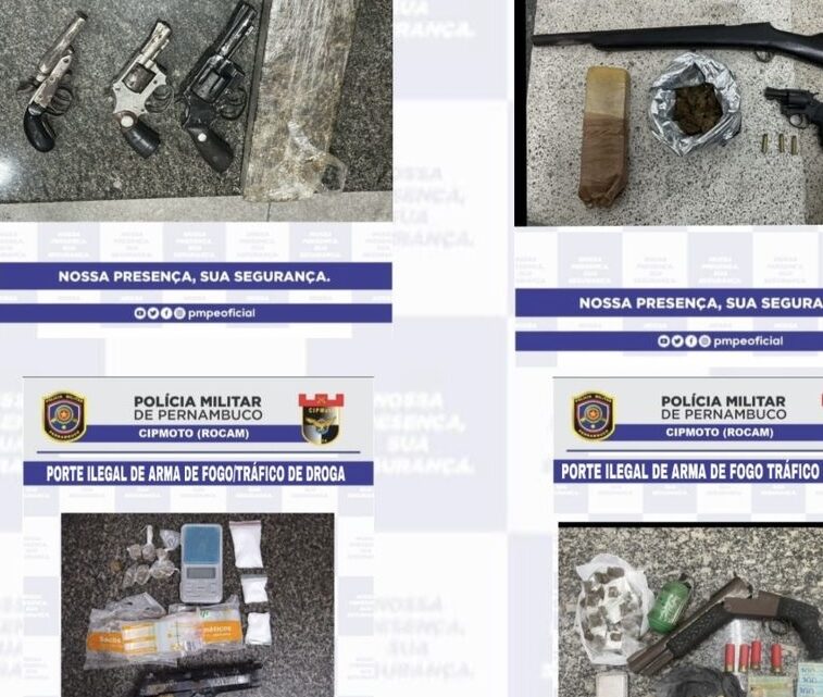 Operação Asas de Aço apreende 14 armas de fogo, munições e drogas
