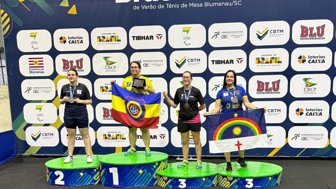 AMIP Tênis de Mesa conquista 5 medalhas no Brasileirão de Verão 2025 em Blumenau-SC