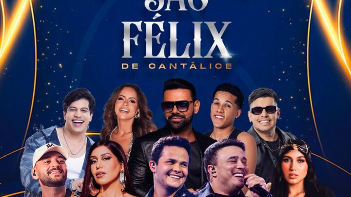 Confira a programação da tradicional Festa de São Félix 2026 com Priscila Senna Mateus & Kauan e Pablo, entre outras atrações