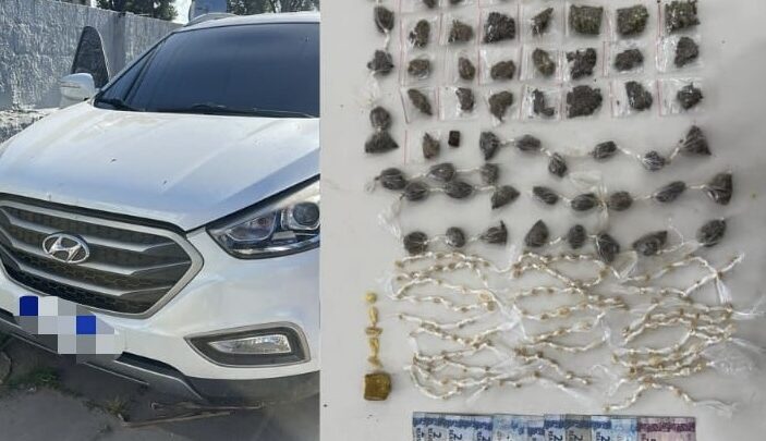 PM desmonta ponto de tráfico em feira e apreende carro clonado
