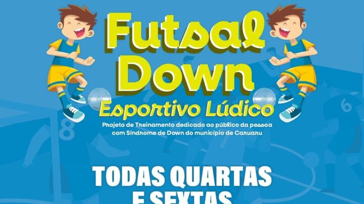 Prefeitura de Caruaru oferece aulas gratuitas de futsal para pessoas com Síndrome de Down