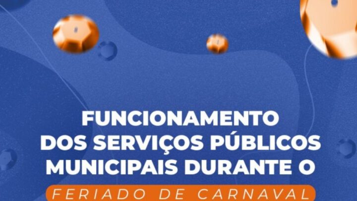 Veja como funcionam os serviços públicos municipais durante o Carnaval em Caruaru