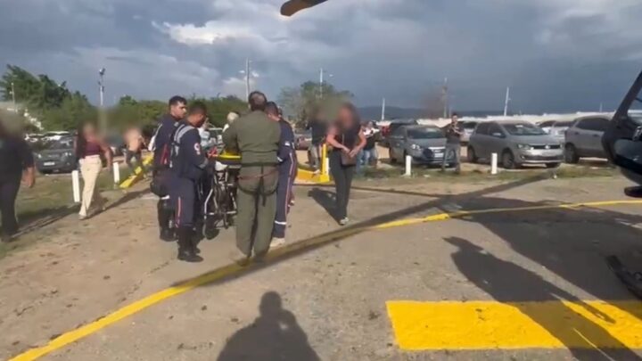 Menino sofre traumatismo no tórax e é resgatado de helicóptero em Caruaru