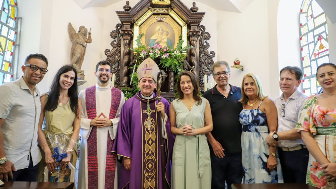 Em Olinda, governadora Raquel Lyra anuncia obras de R$ 1,4 milhão de contenção de encostas e reforma do Santuário Mãe Rainha