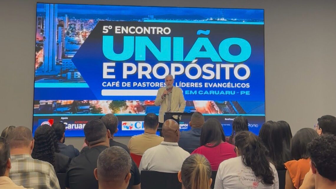 Pré-candidato a deputado federal Silvio Nascimento participa de encontro com pastores e líderes evangélicos em Caruaru