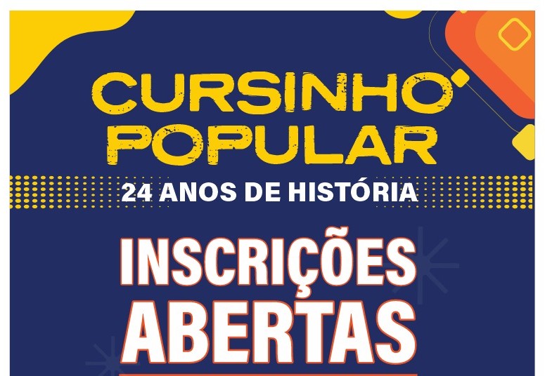 Cursinho Popular Edison de Gois: inscrições se encerram nesta quinta-feira (26)
