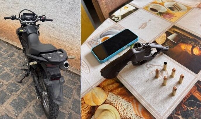 PM detém suspeito e recupera motocicleta roubada em Bonito
