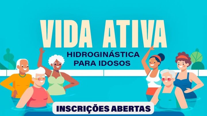 Aulas gratuitas de hidroginástica para o público 60+ têm inscrições abertas em Caruaru