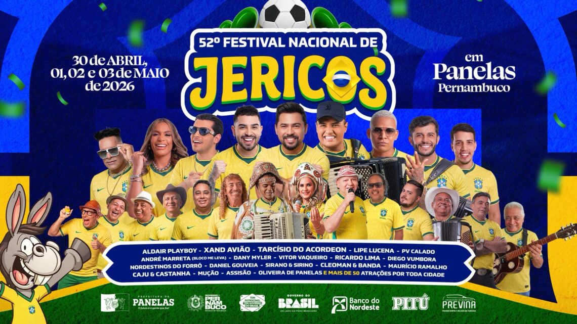 Confira a programação do Festival Nacional de Jericos em Panelas
