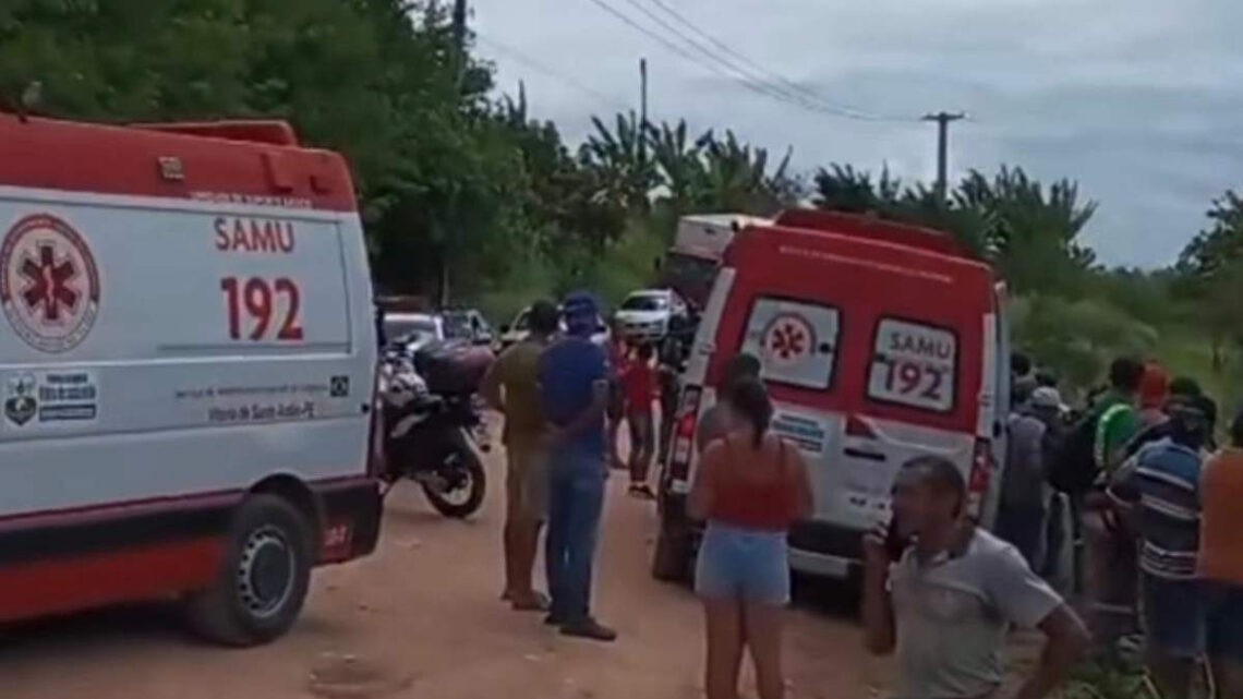 Caminhonete cai em ribanceira e duas crianças morrem