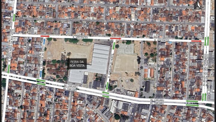 Vias no entorno da Feira do bairro Boa Vista passam a ter sentido único de circulação de veículos