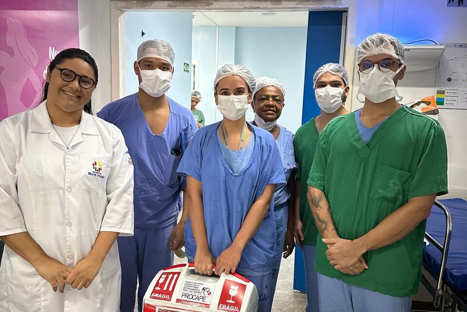 HMV realiza captação de coração, fígado, rins e córneas e conta com escolta da PRF