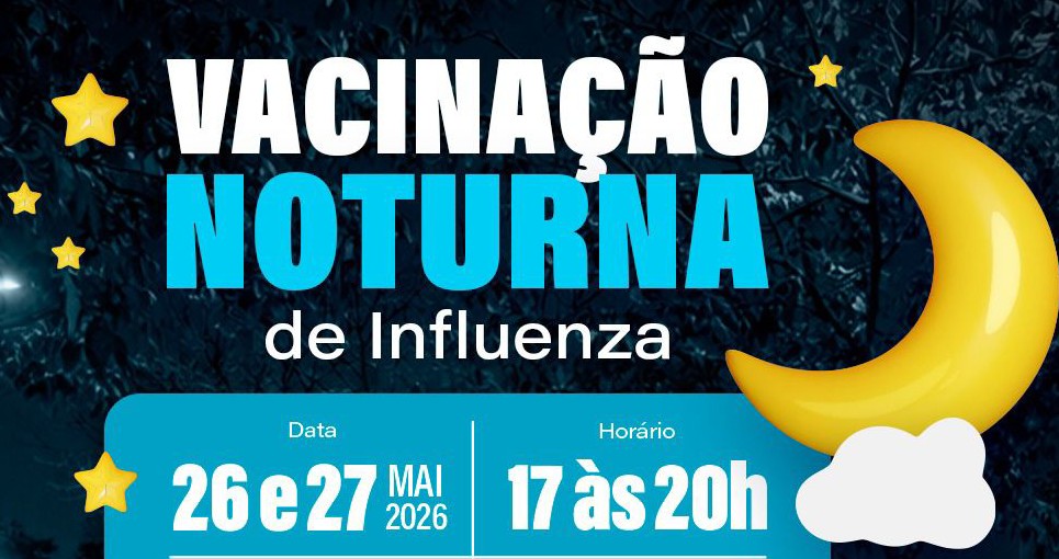 Vacinação noturna contra a Influenza será realizada nesta terça (26) e quarta-feira (27), na Via Parque, em Caruaru