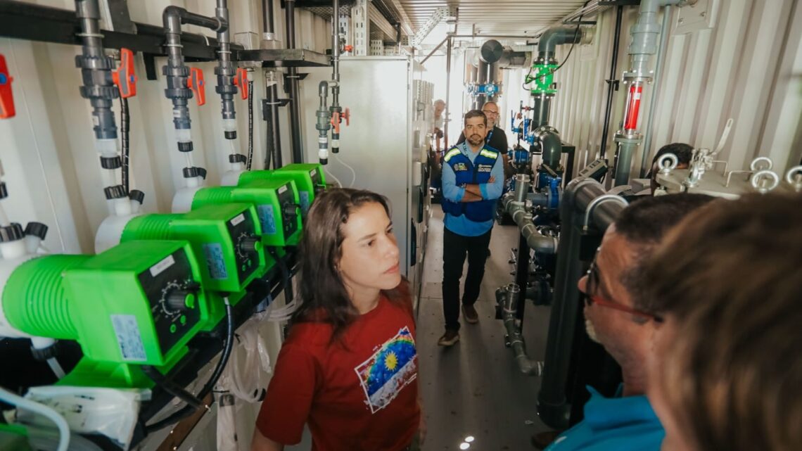 Em Cabrobó, governadora Raquel Lyra vistoria obras da nova estação de tratamento de água e qualificação da PE-510