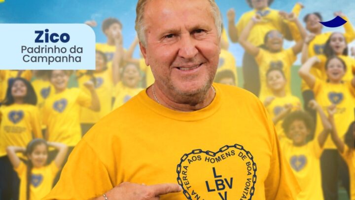 Zico entra em campo com a LBV em campanha pela infância brasileira