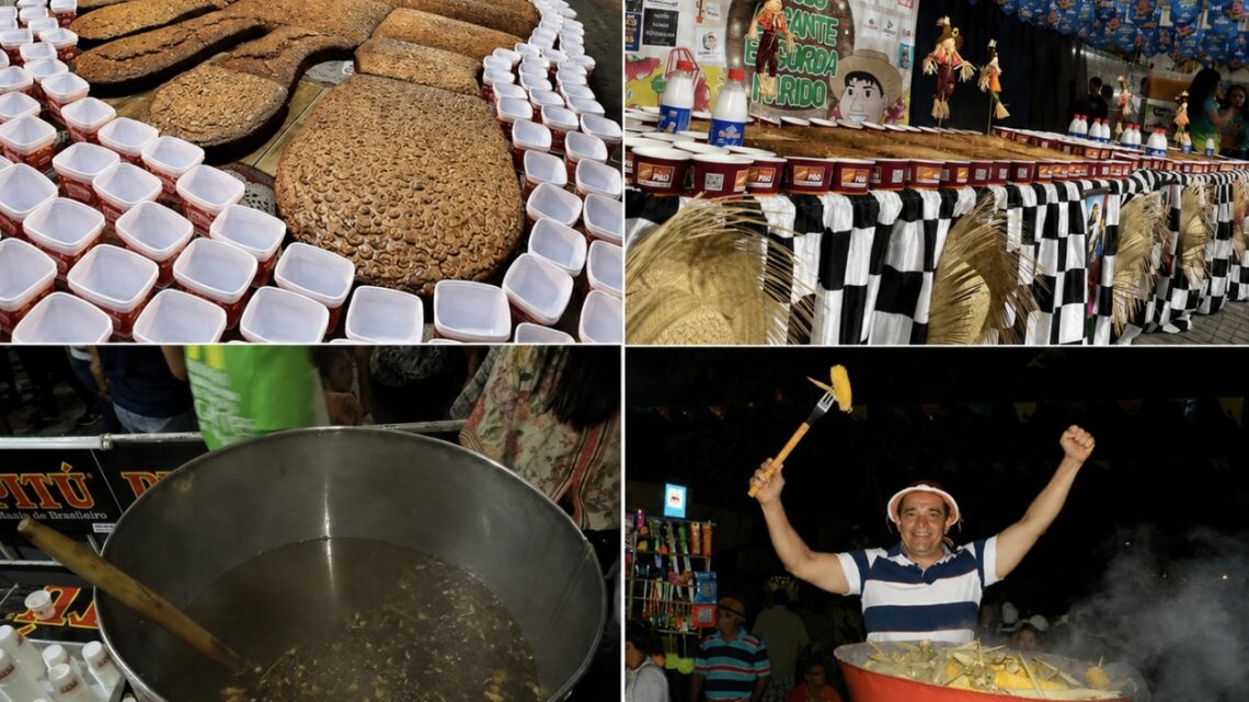 Quatro festas de comidas gigantes serão realizadas no São João de Caruaru neste sábado