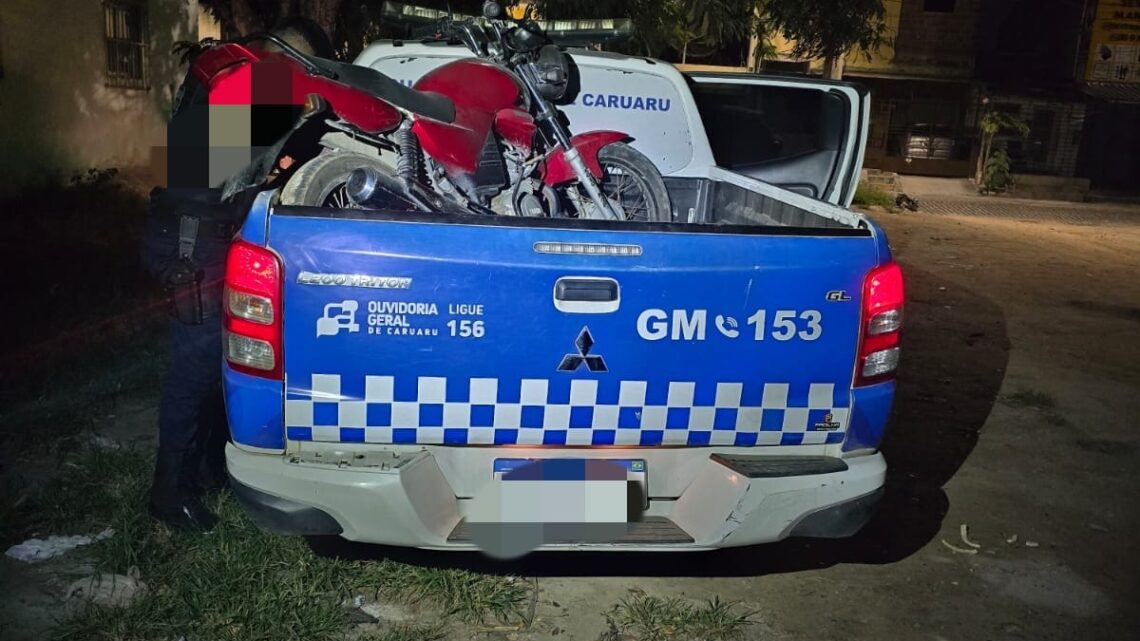 Motocicleta com queixa de roubo é recuperada pela Guarda Municipal de Caruaru