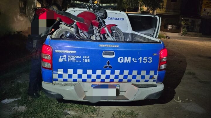 Motocicleta com queixa de roubo é recuperada pela Guarda Municipal de Caruaru