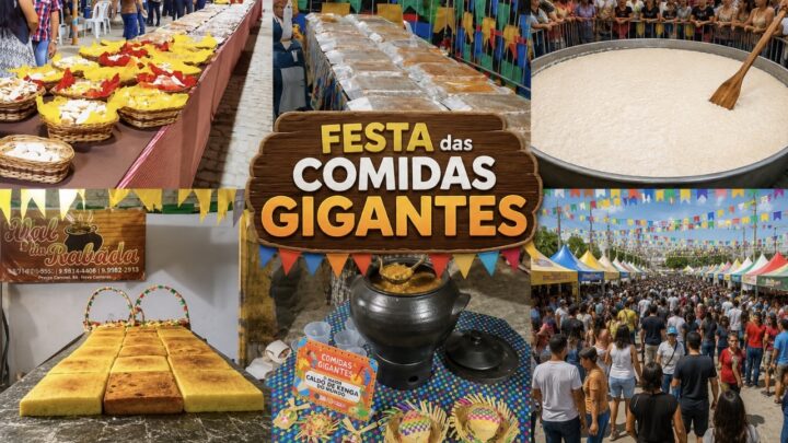 Sete festas de comidas gigantes serão realizadas em Caruaru, neste sábado (04)