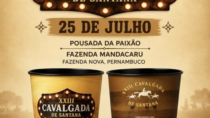 XXIII Cavalgada de Santana em Fazenda Nova será realizada neste sábado (25)