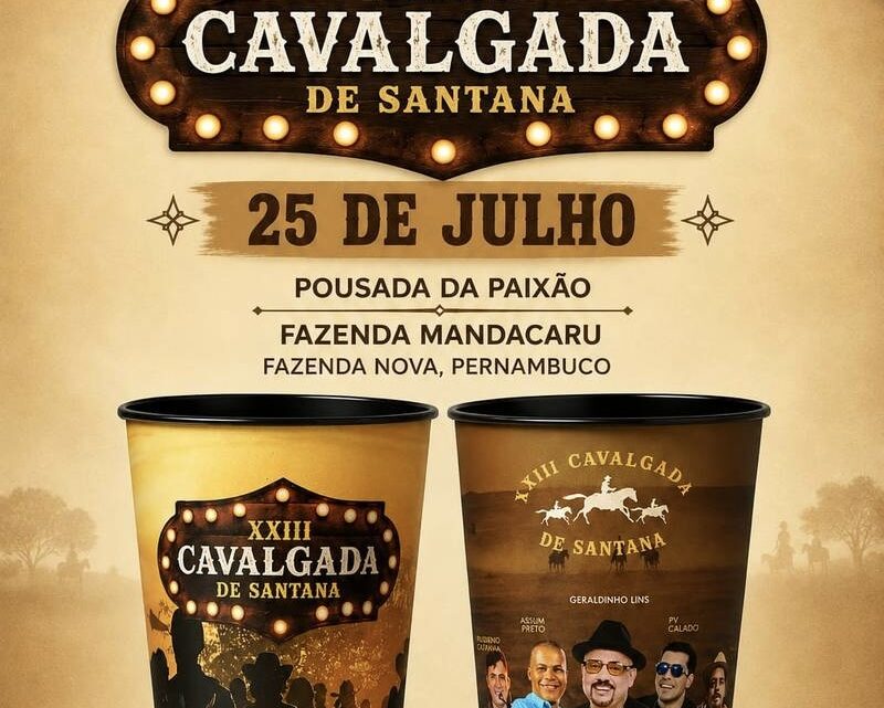 XXIII Cavalgada de Santana em Fazenda Nova será realizada neste sábado (25)
