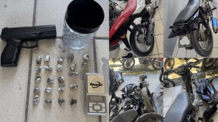 PM desarticula grupo suspeito de roubo de motos, recupera veículos e apreende drogas em Agrestina