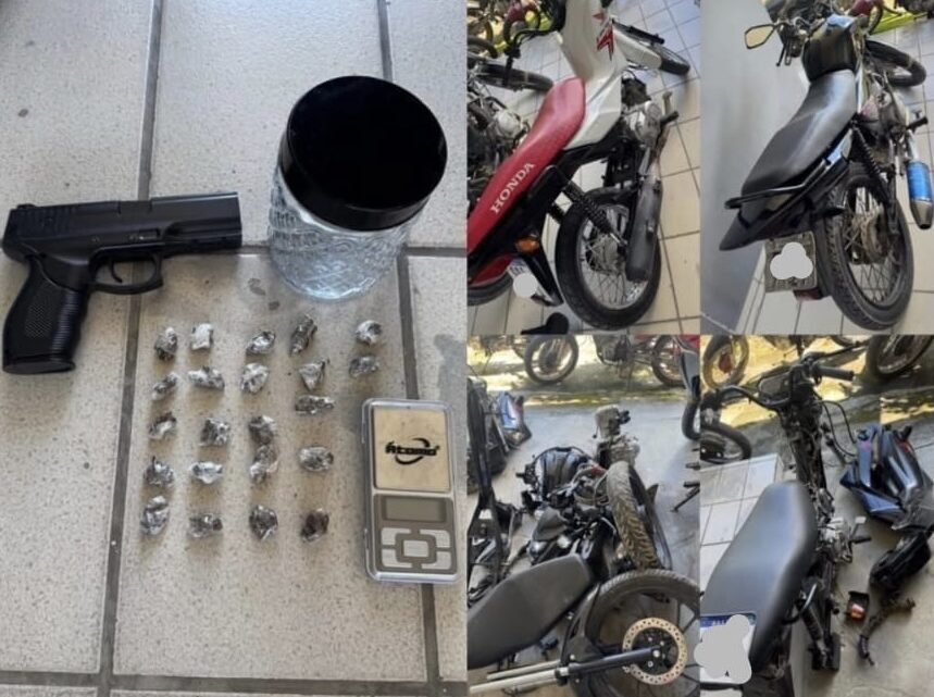PM desarticula grupo suspeito de roubo de motos, recupera veículos e apreende drogas em Agrestina